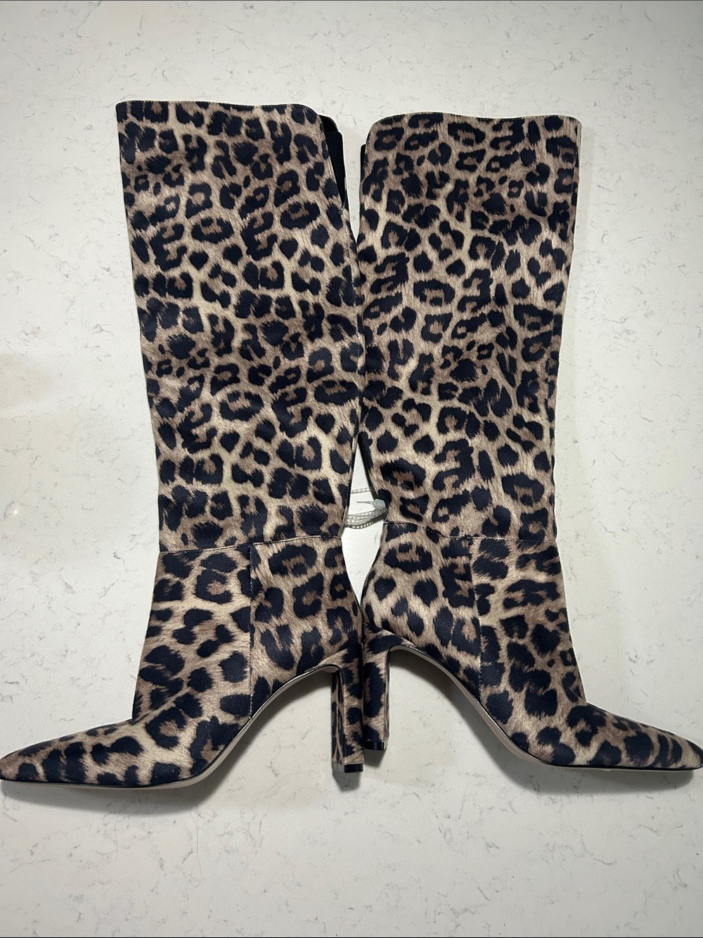 Jessica Simpson Leopard Print Over-the-Knee Boots - Brown/ Black new no box